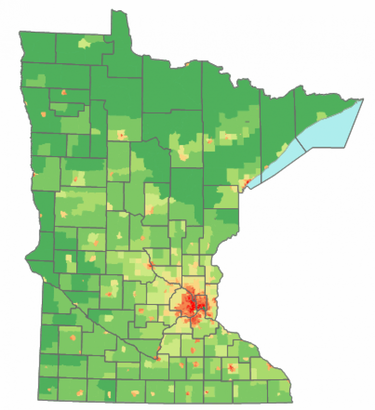 Minnesota_population_map_cropped Michigan Future Inc.