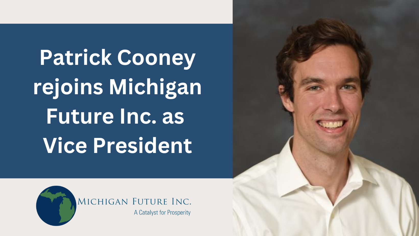 Patrick Cooney Rejoins Michigan Future Inc. As Vice President